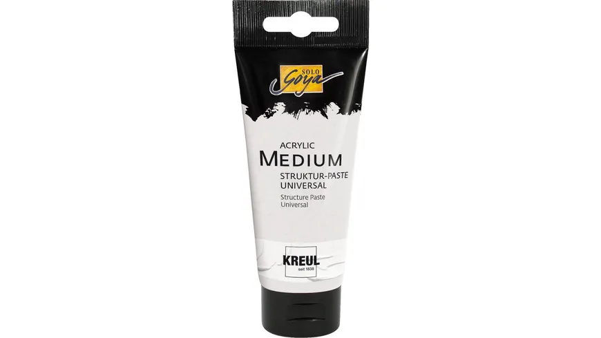 KREUL Solo Goya Acrylfarbe Medium Struktur-Paste Universal 100 ml Tube 100 ml
