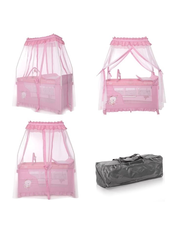 Lorelli Reisebett, Laufstall Magic Sleep in rosa günstig kaufen 60x120 cm