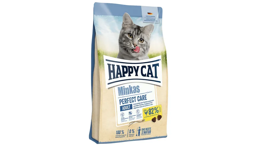 Happy Cat Katzentrockenfutter Minkas Perfect Care Geflügel & Reis 500 g 500 g