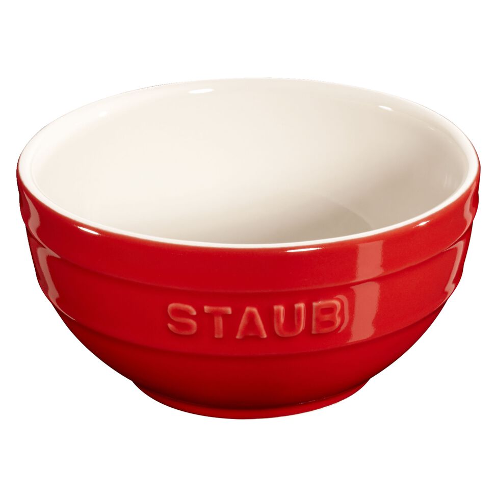 Schüssel 12 cm, Keramik, Kirsch-Rot