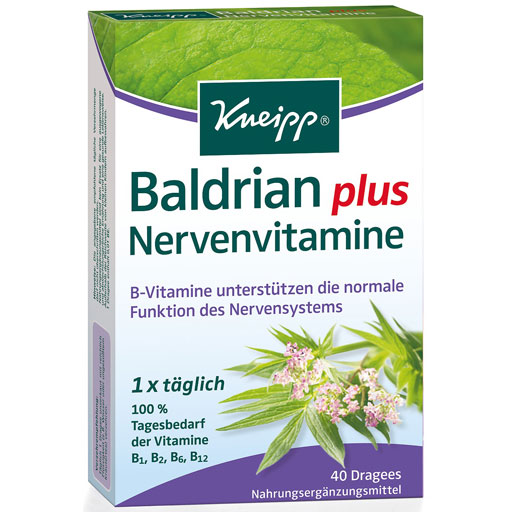 KNEIPP Baldrian plus Nervenvitamine Dragees  40 St  Dragees
