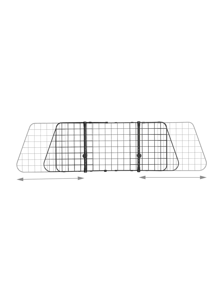 relaxdays Hundegitter Auto in Schwarz - (B)92-157 x (H)40 x (T)5 cm günstig kaufen onesize