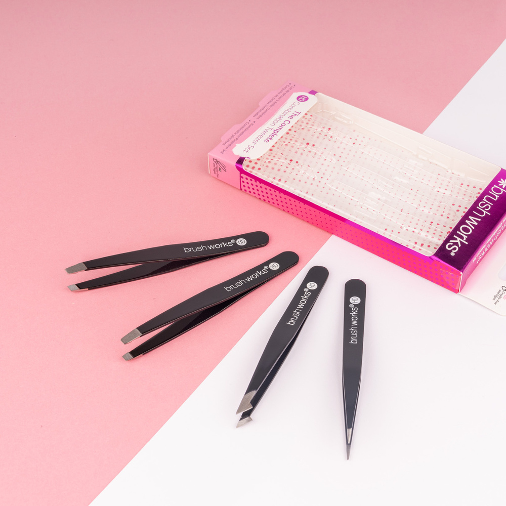 Brushworks Set de pinces à épiler Accessoire beauté