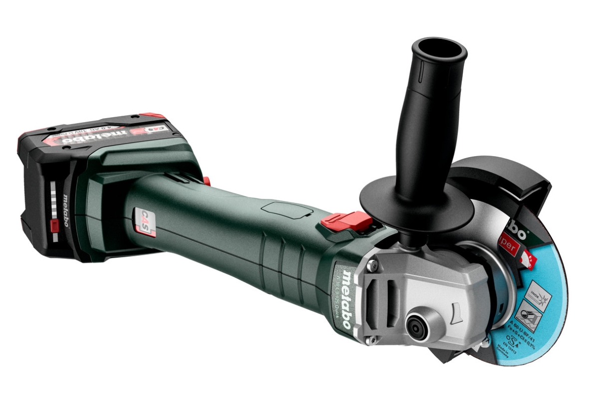 Amoladora angular Metabo 602247840 W 18 L 9-125 18V (baterías y cargador no incluidos) en MetaBox 165 602247840