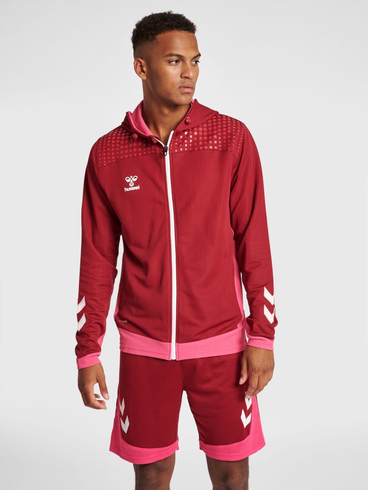 Hummel Hummel Reißverschluss Kapuzenpullover Hmllead Herren in BIKING RED günstig kaufen