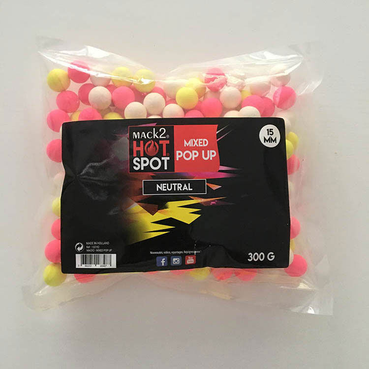 Balenie zmiešaných vyskakovacích neutrálnych 12, 15, 20 mm