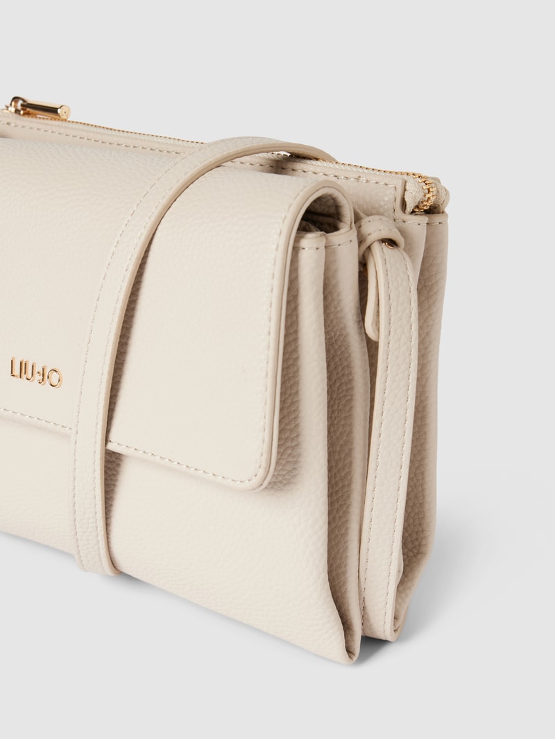 Handtasche mit Label-Applikation Modell 'CALIWEN' in beige