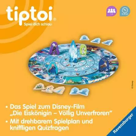 tiptoi® Disney Die Eiskönigin - Völlig unverfroren: Das verdrehte Wettlaufspiel - Lernspiel ab 4 Jahren