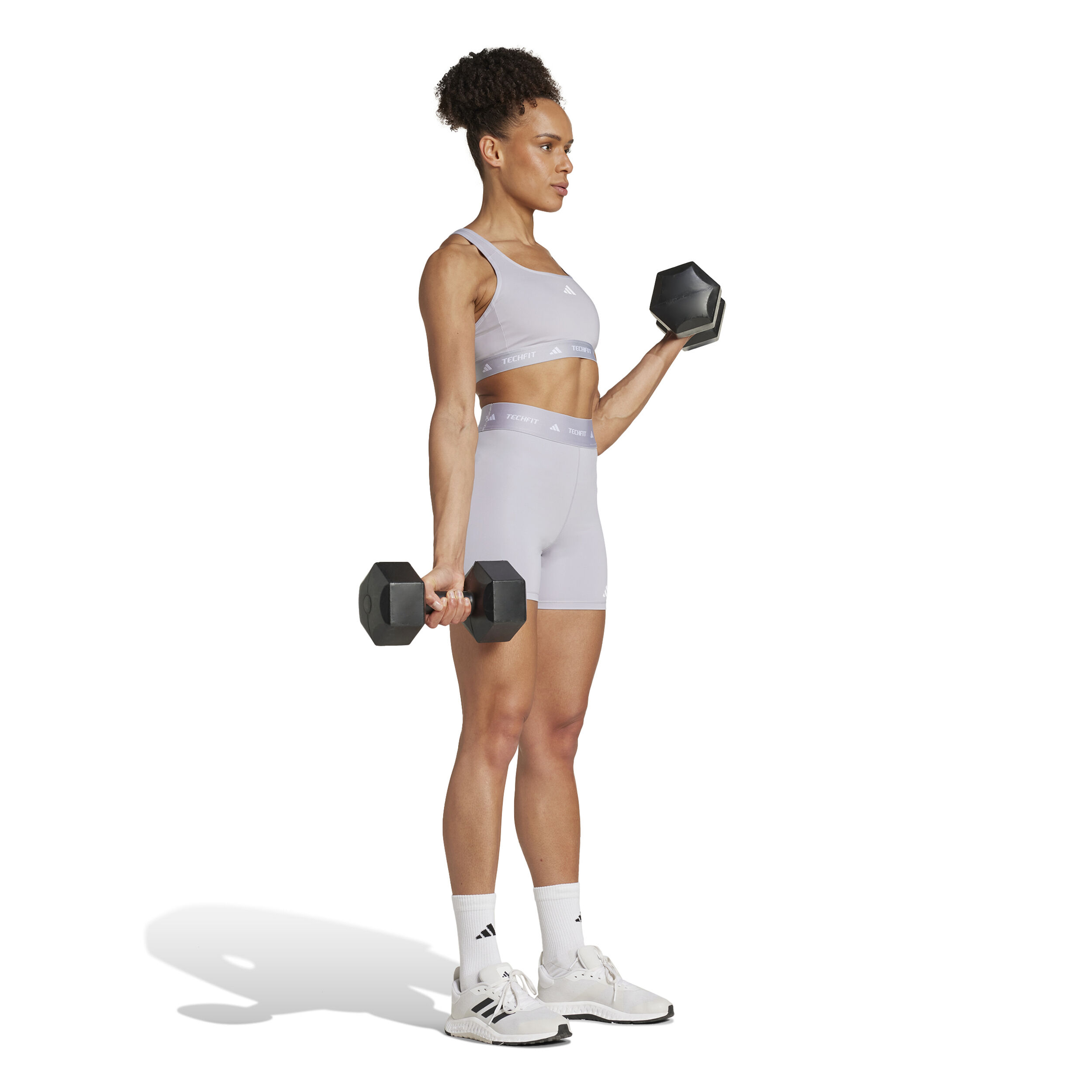 Tech-Fit Shorts Damen - Hellgrau