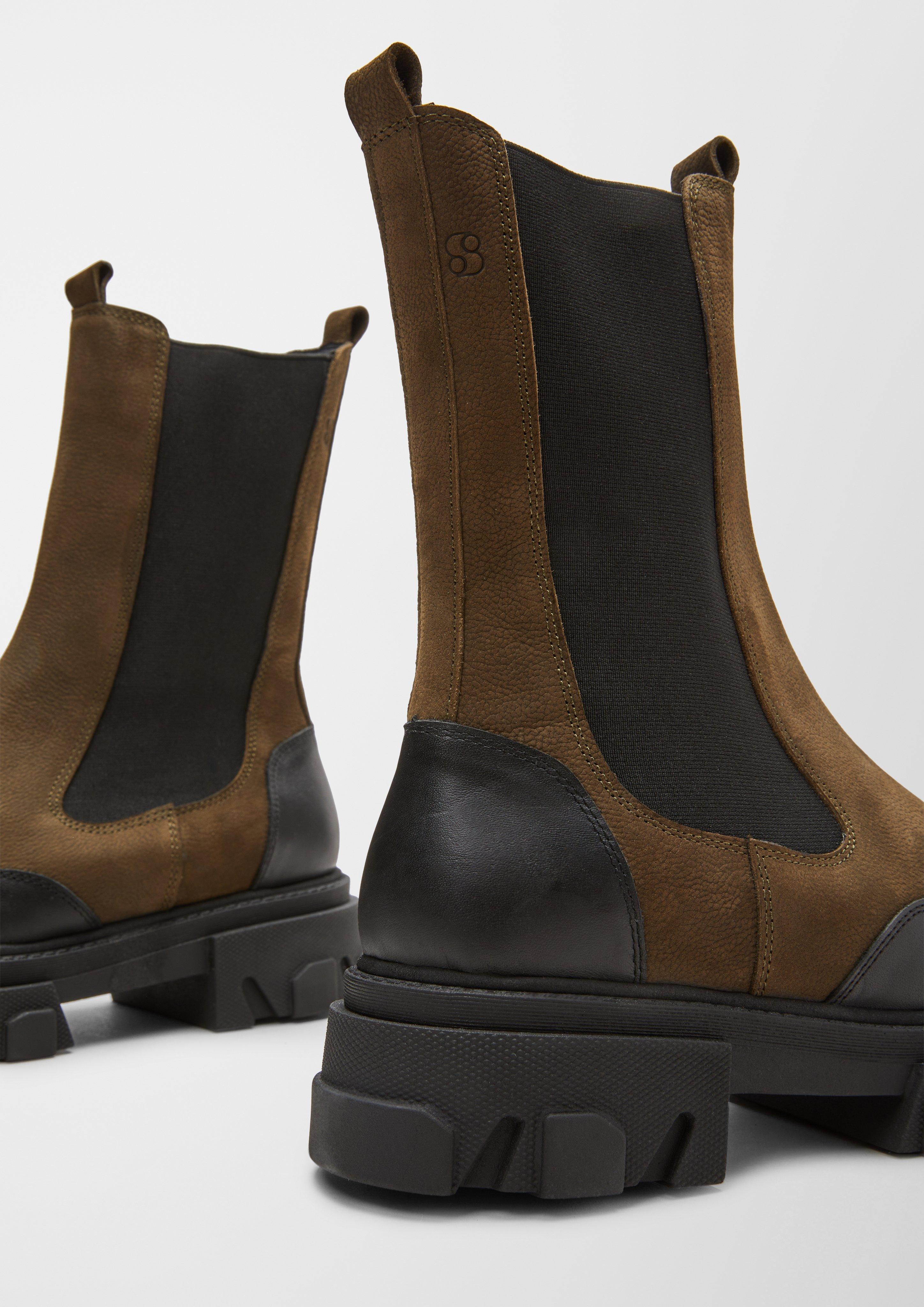 Stiefeletten im Materialmix  6007143-701