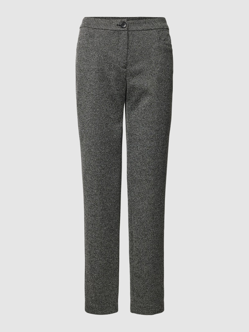 Stoffhose mit Viskose-Anteil in schwarz