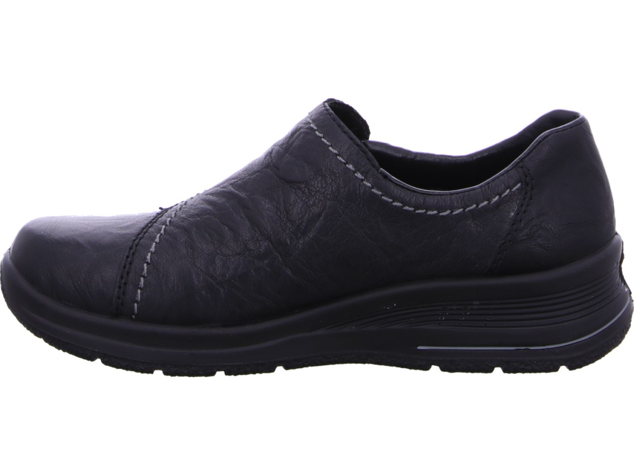RIEKER Sportliche Slipper schwarz