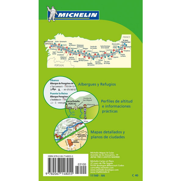 Michelin Localkarte Camino de Santiago 1 : 150 000 - Straßenkarte