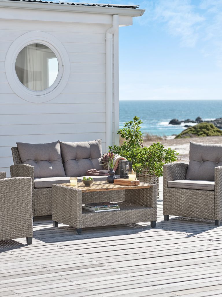 Conjunto de lounge VEN para 4 pessoas, inspirado na natureza