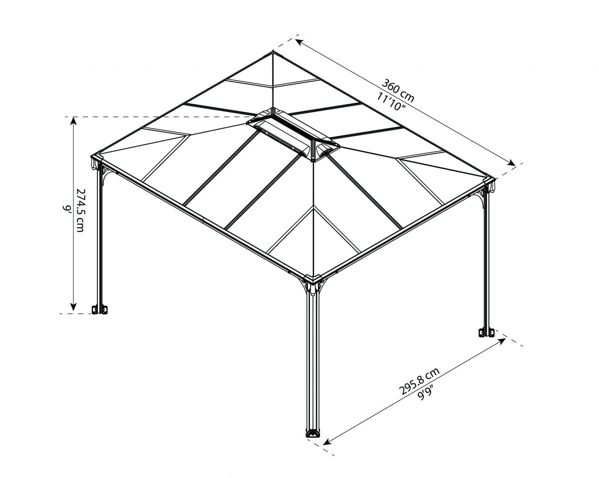 Canopia by Palram Martinique 3600 Gartenpavillon