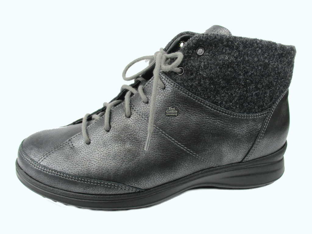 FINN COMFORT Schnür-Stiefeletten grau Galtür