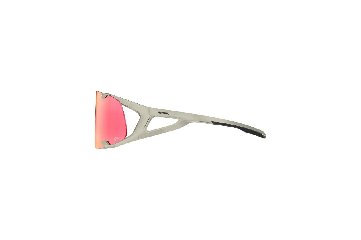 Alpina Hawkeye QV cool-grey matt / rainbow mirror lens