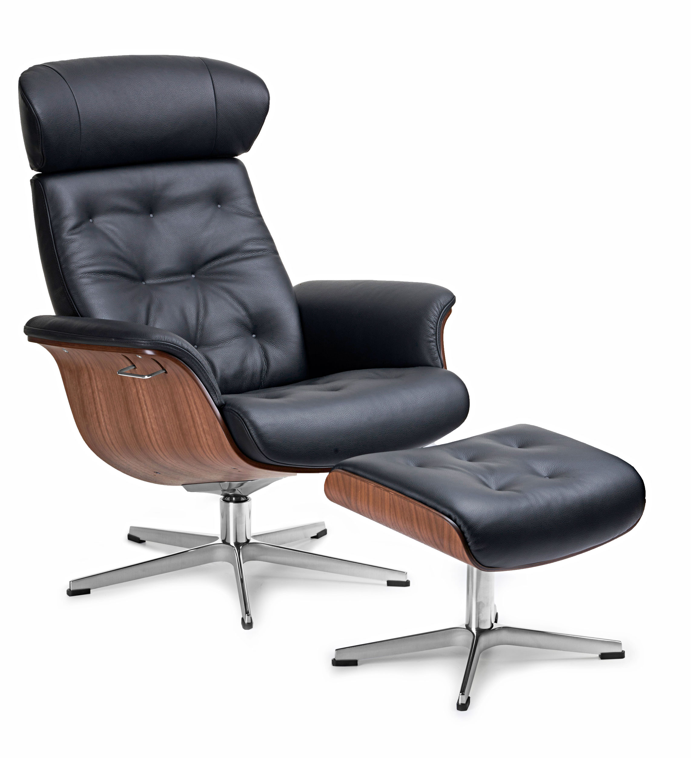 Drehsessel mit Hocker