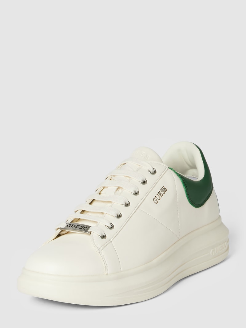 Sneaker mit Label-Print Modell 'VIBO' in weiß