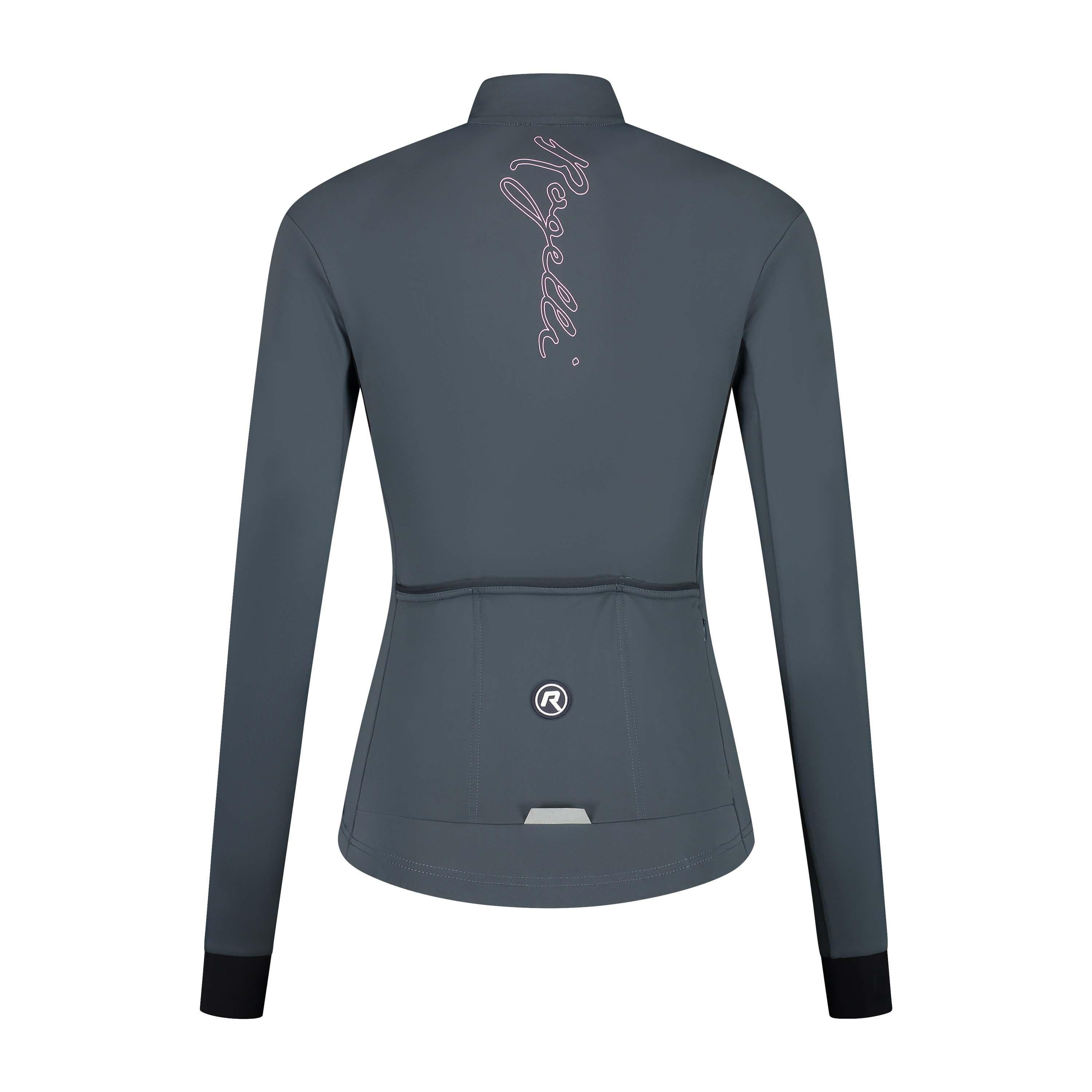 Rogelli Distance Grau/Rosa Damen Radtrikot Langarm