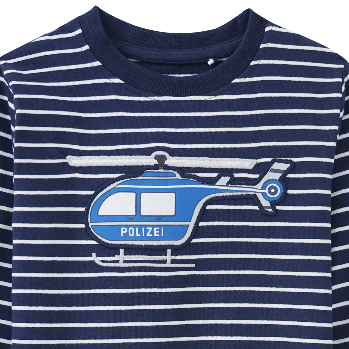 Kinder Langarmshirt mit Polizei-Applikation