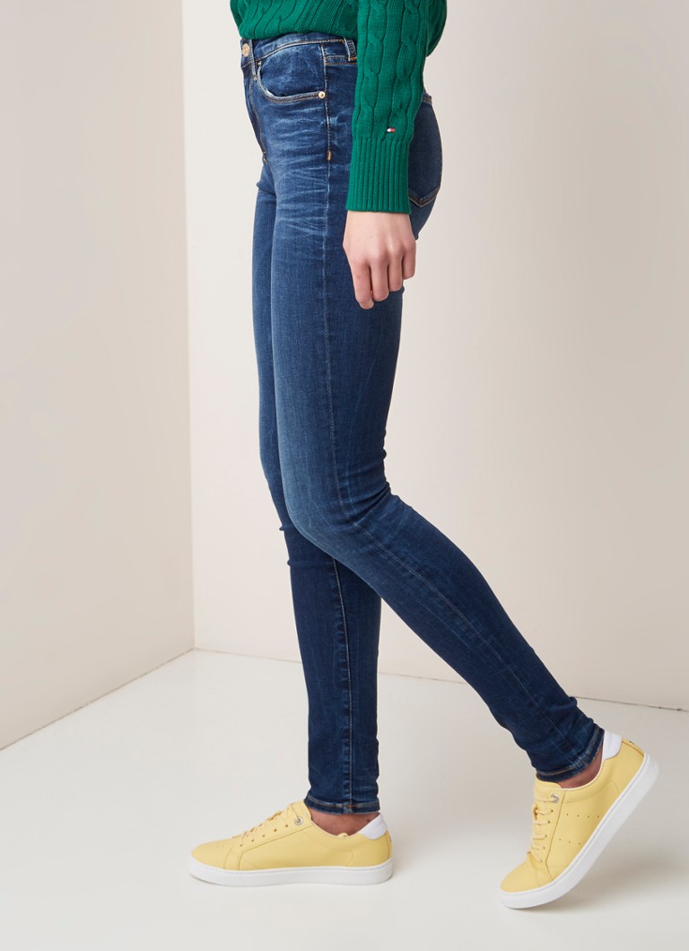 Blugi Tommy Hilfiger Heritage Stretch cu talie medie