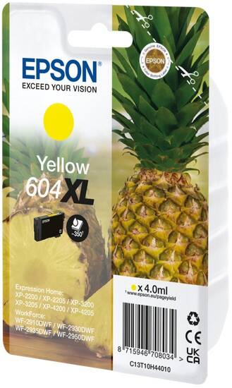 Epson 604XL Original Tintenpatrone C13T10H44010 Gelb