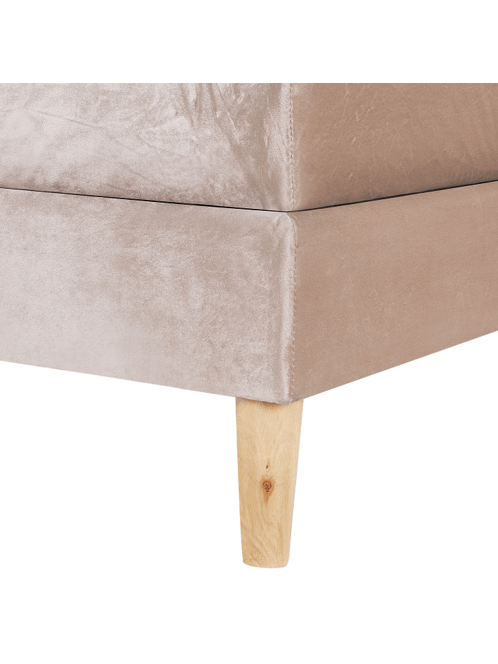 Beliani Doppelbett MARQUISE in Beige/Rosa - (W) 191 x (H) 91 x (L) 213 cm günstig kaufen onesize