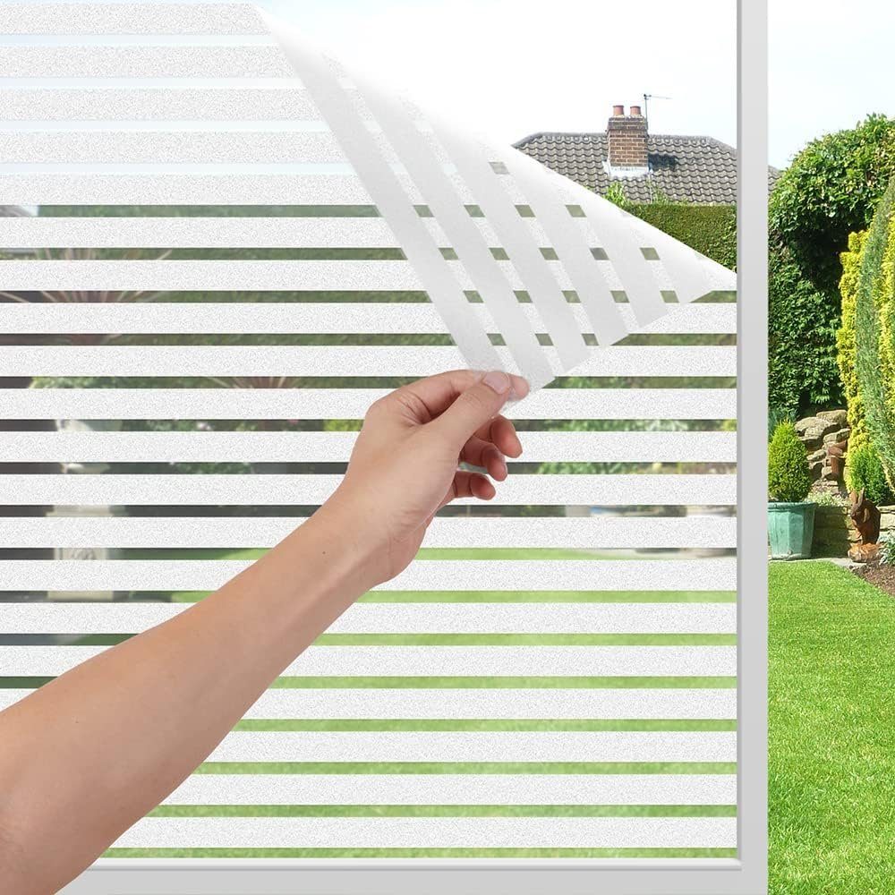 Fenstersticker Anti-UV Selbstklebende Milchglasfolie Ohne Klebstoff, Fenstersticker, aikidio