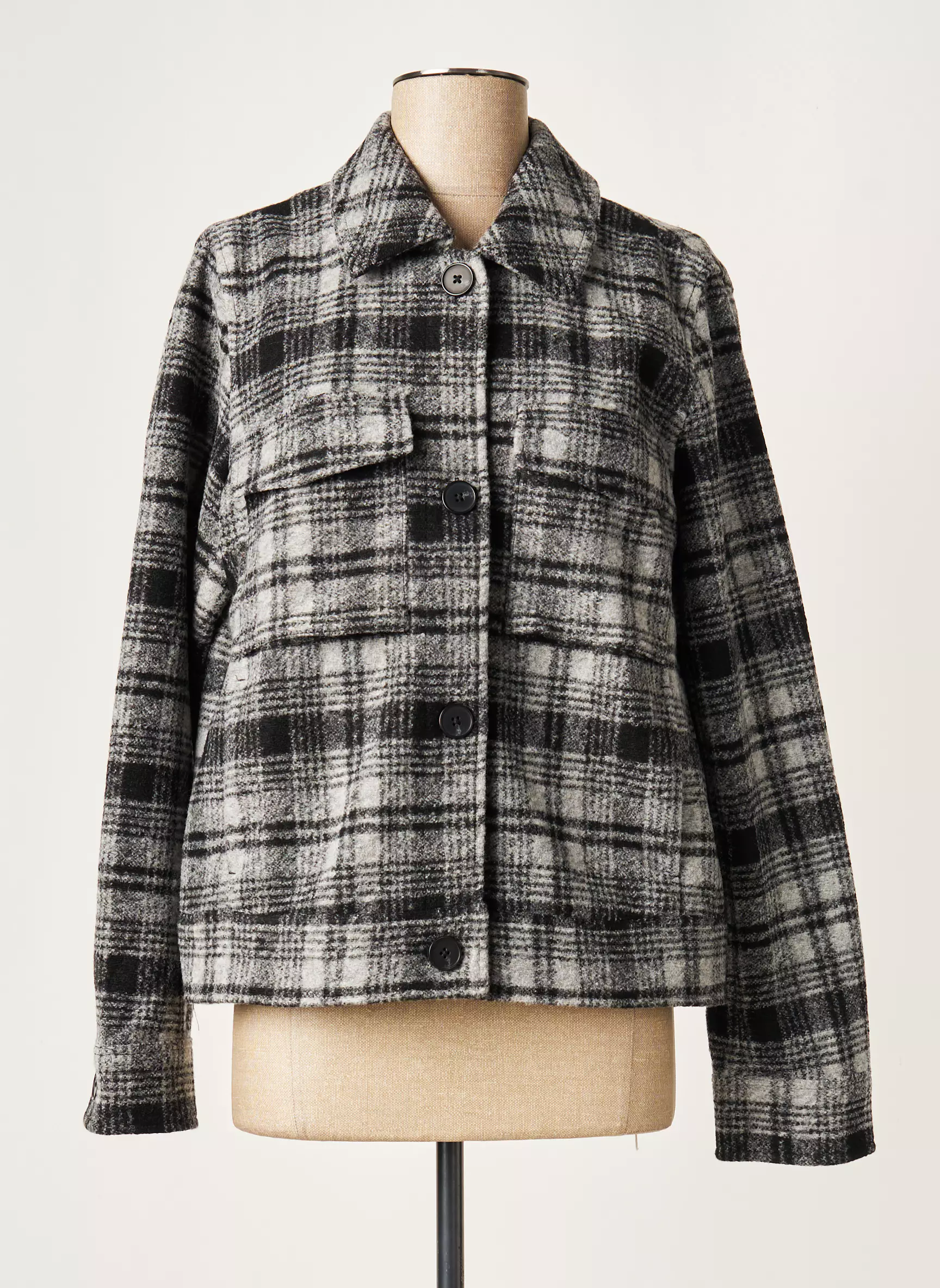 Esprit De Famille Vestecasual Femme couleur gris