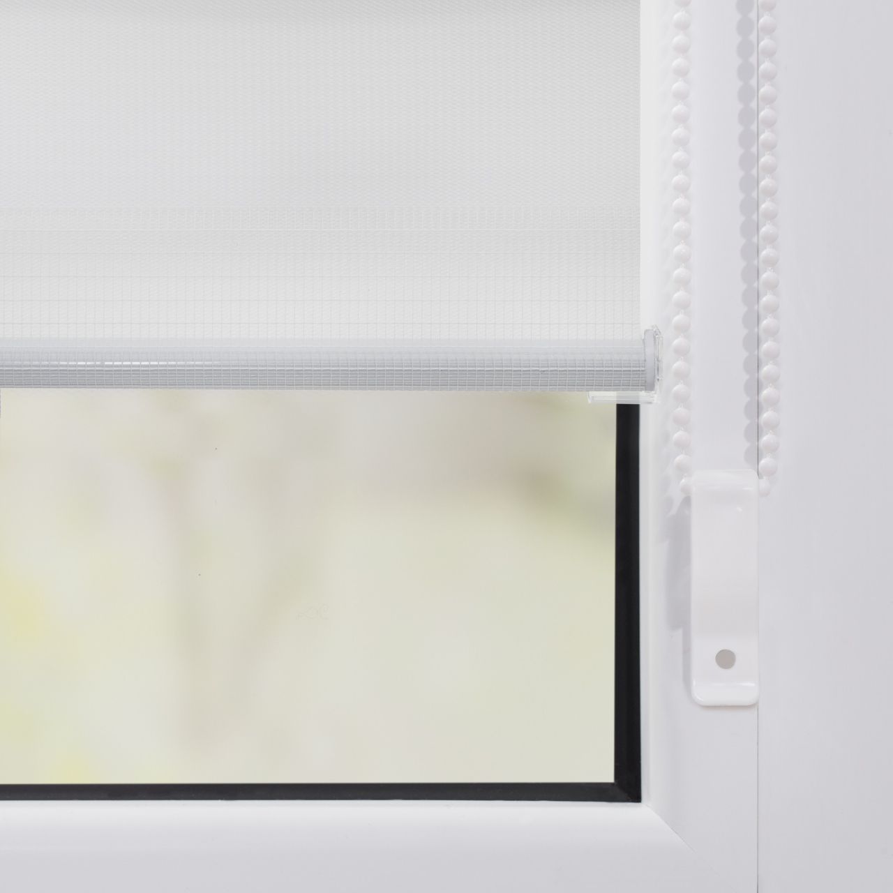 Lichtblick Duo-Rollo Klemmfix, ohne Bohren - Weiß, 90 cm x 220 cm (B x L)