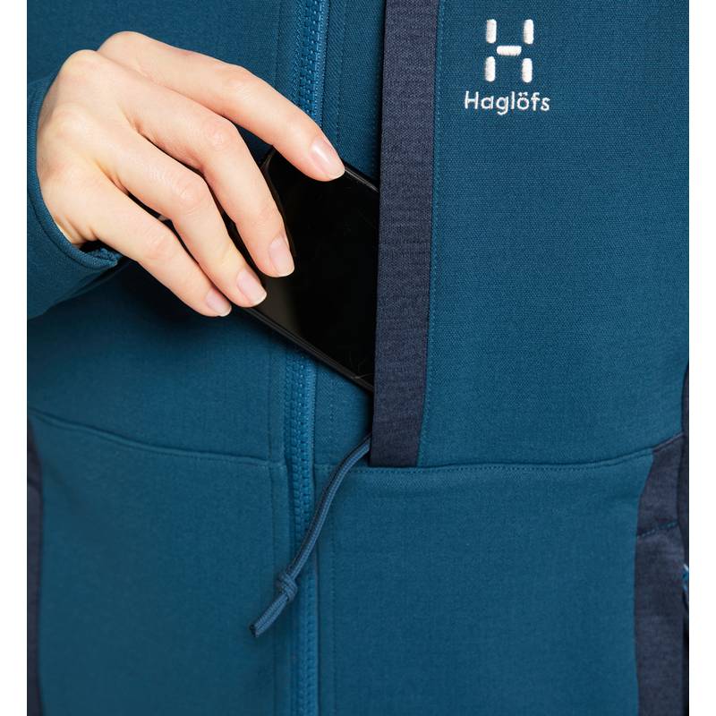 Haglöfs Vassi Mid Hood Fleecejacke Damen