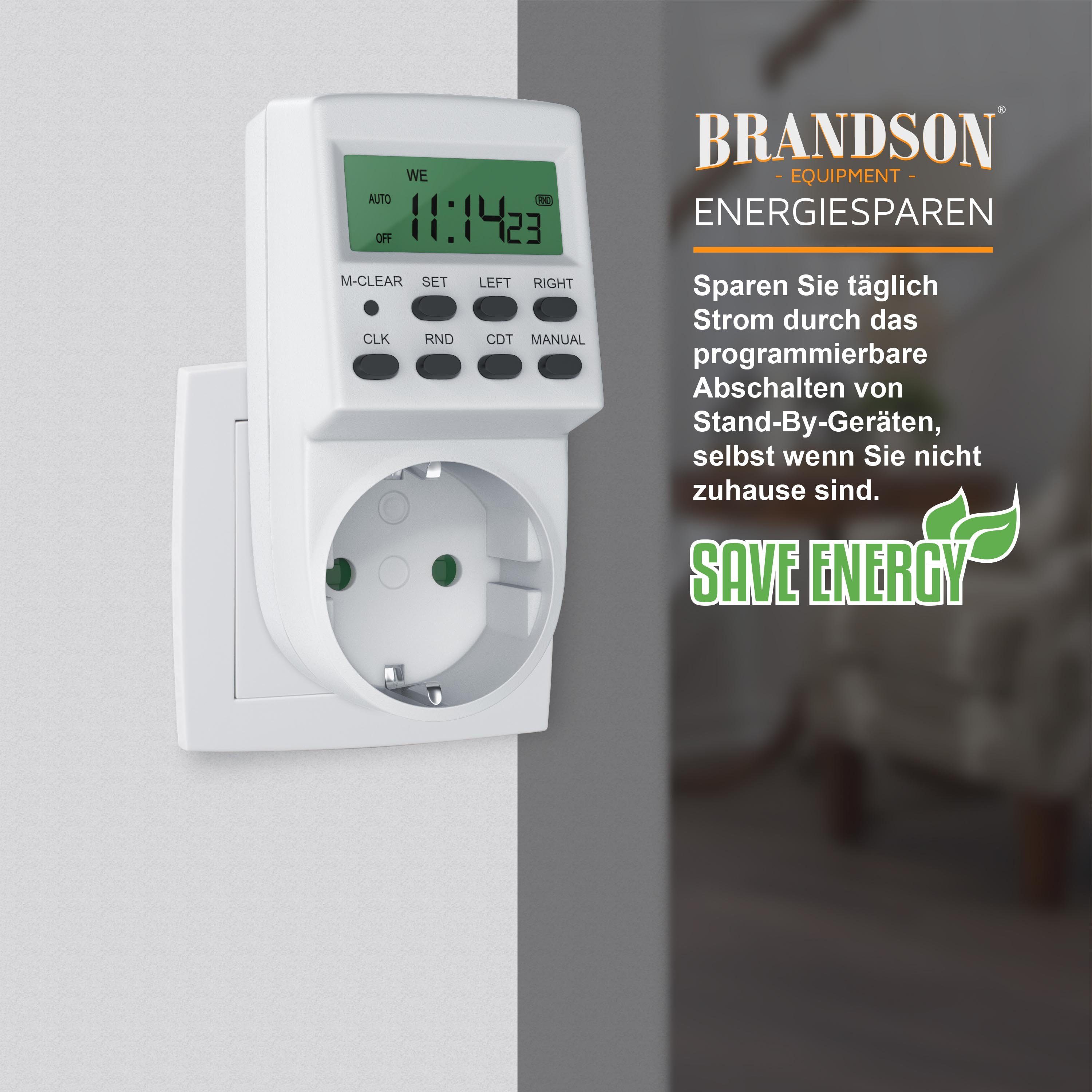 Brandson Zeitschaltuhr, digital, mit Kinderschutzsicherung, 1,5