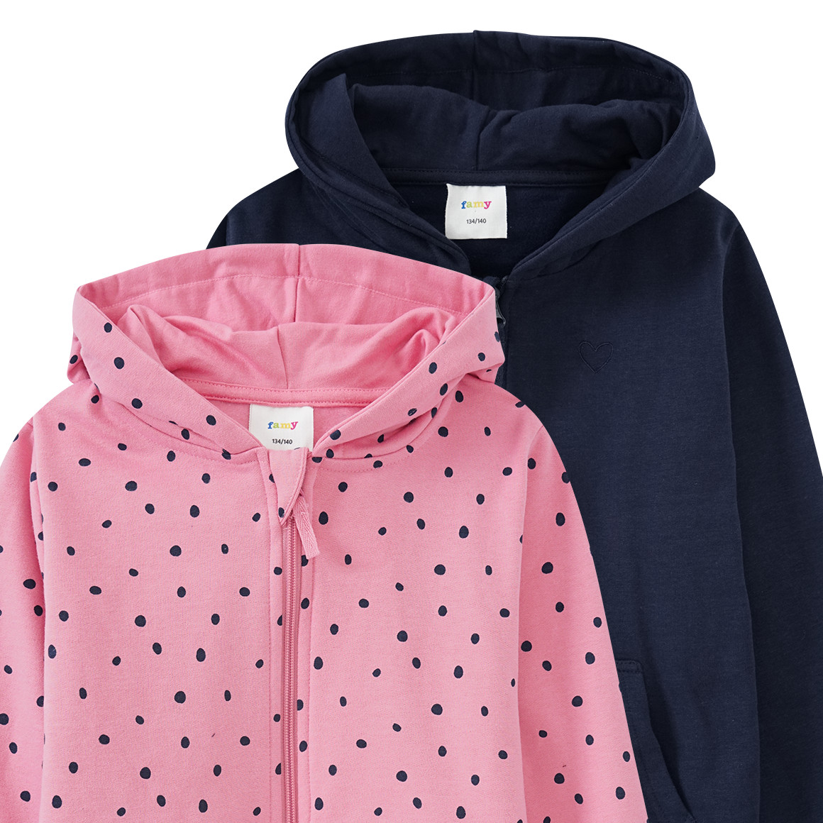 2 Mädchen Sweatjacken im Set
