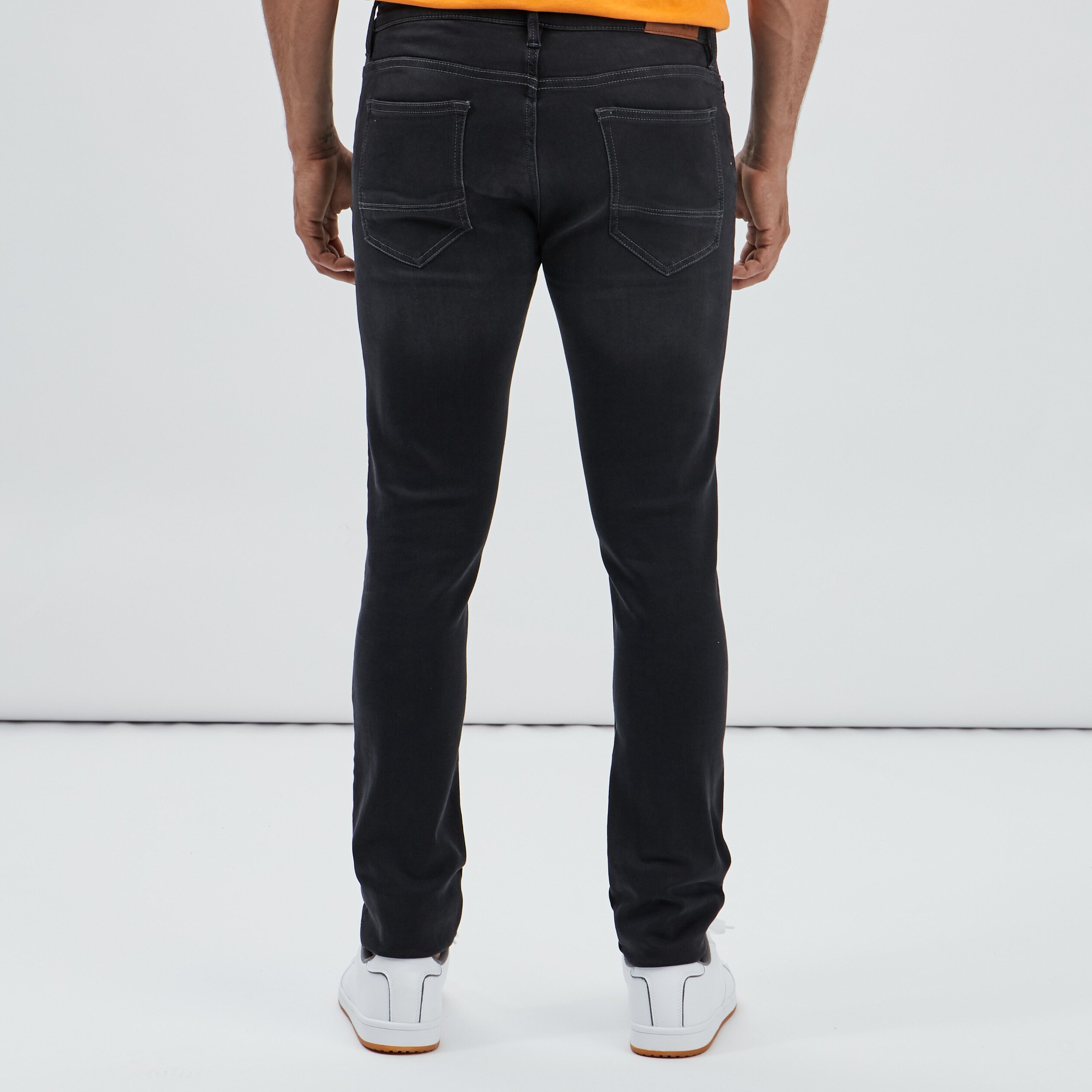 Jeans skinny stretch gris homme | La Halle