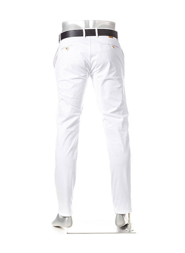 Alberto, Chino Rob, Slim Fit, Bio Baumwolle T400®, weiß
