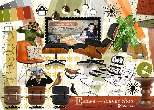 Puzzle 1000 Teile - Eames Design Klassiker