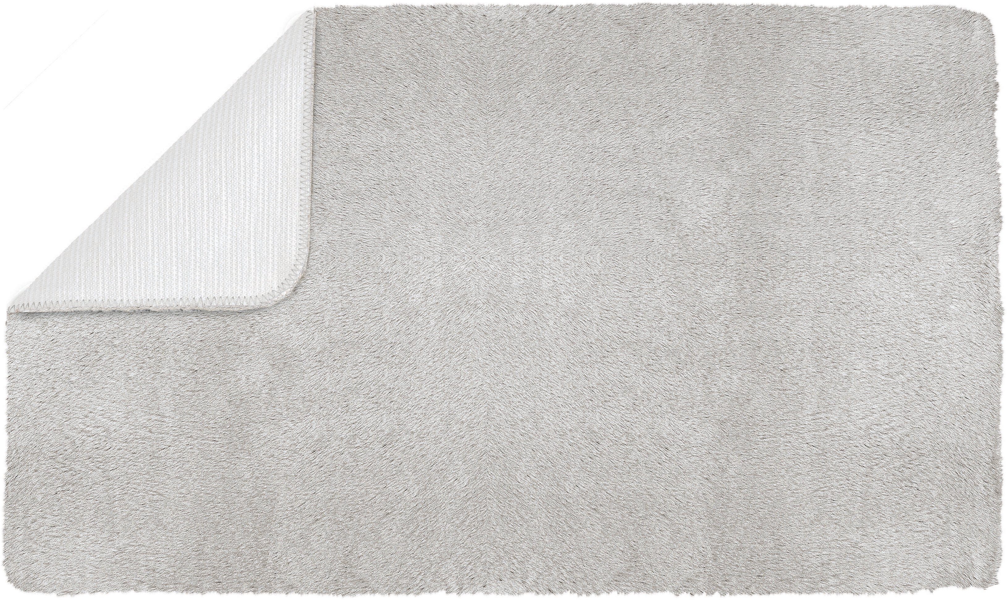 Badematte Cony Kleine Wolke, Höhe 25 mm, rutschhemmend beschichtet, fußbodenheizungsgeeignet, Polyester, rechteckig, Badteppich, Fell-Optik, Uni Farben, besonders weich & kuschelig