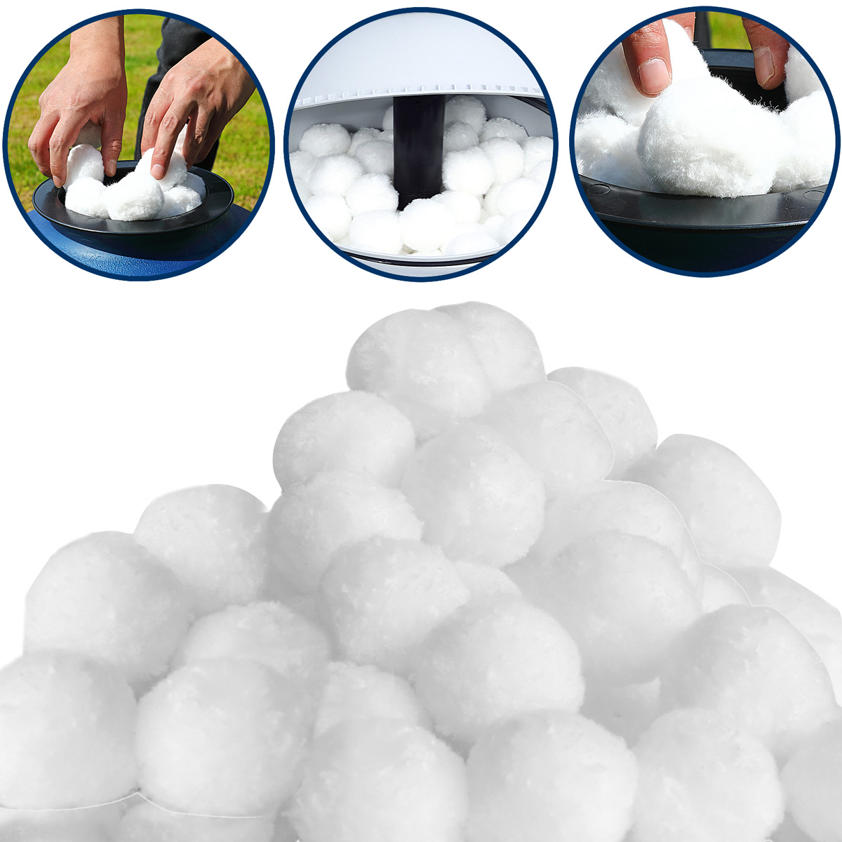 Casaria monzana® Filterbälle für Sandfilterpumpen 700g