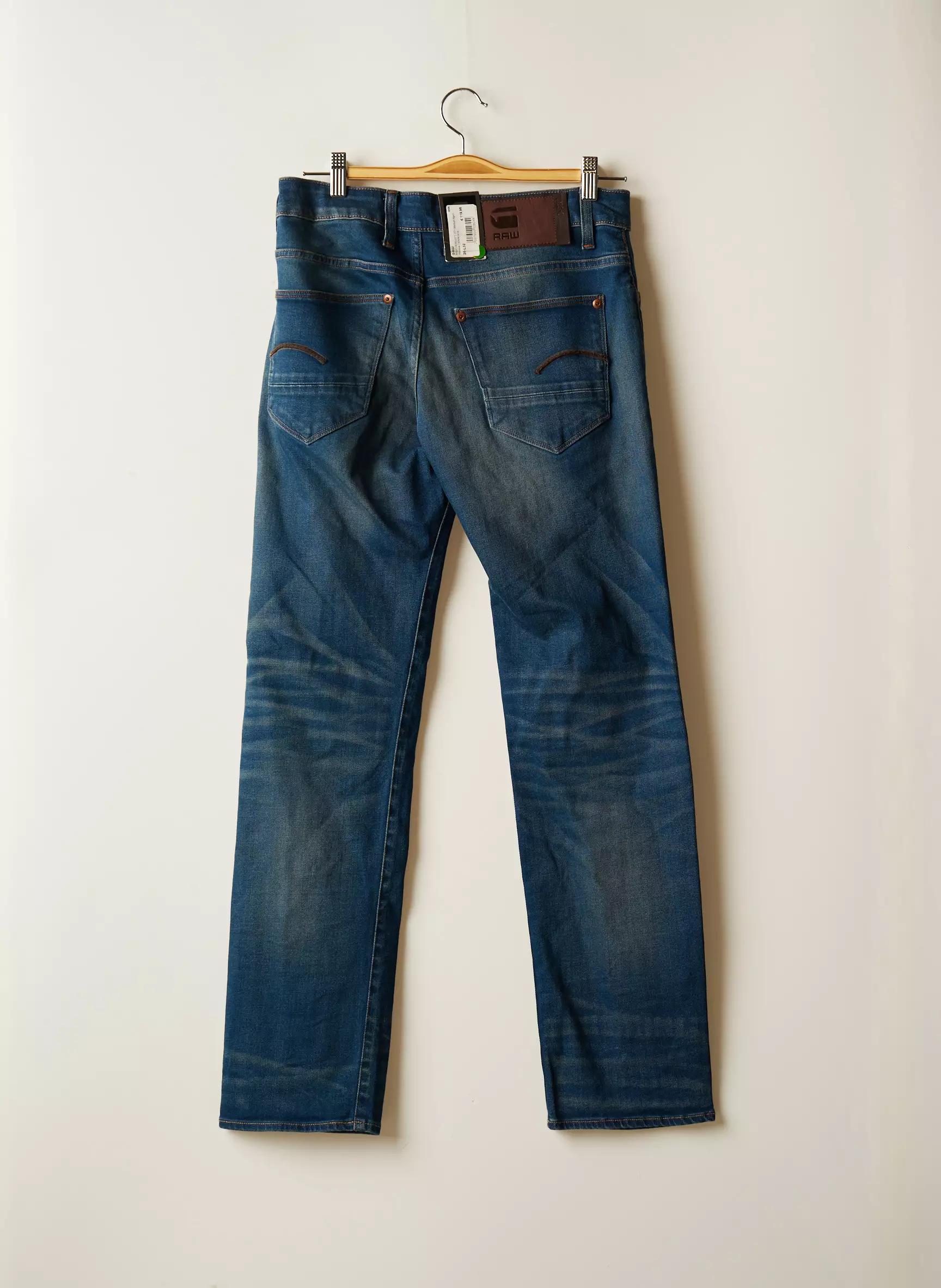 Raw 7 Jeans Coupe Droite Homme couleur bleu