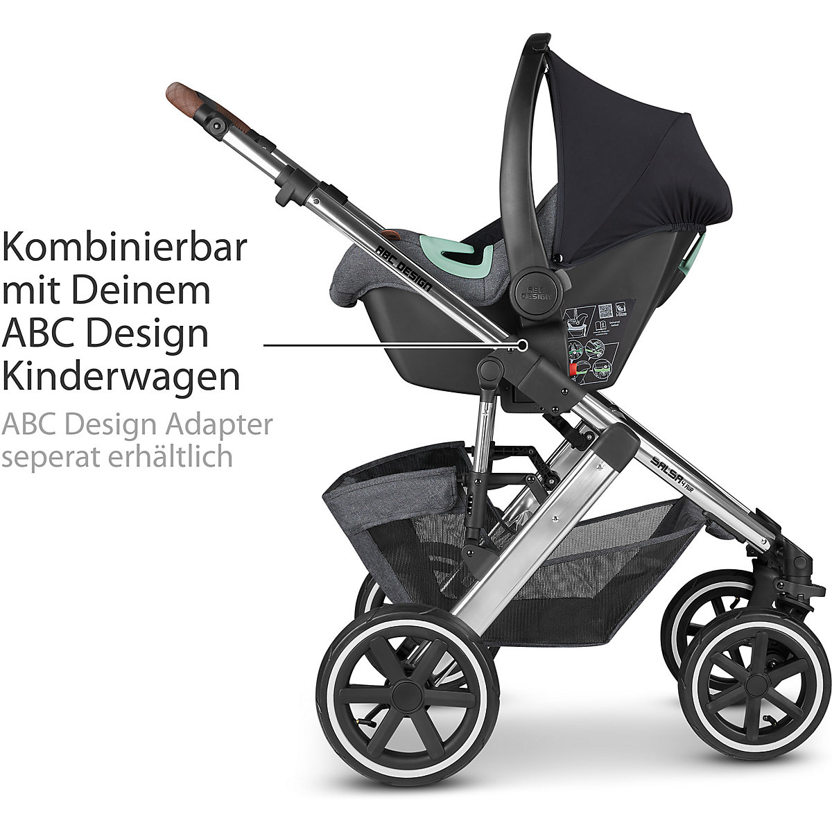 Babyschale Tulip Gruppe 0+, asphalt