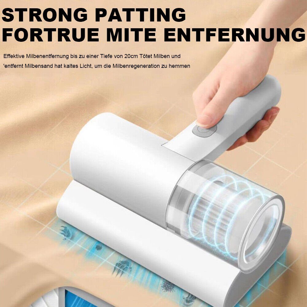 Yoyaxi Matratzenreinigungsgerät Kabelloser Handstaubsauger mit hoher Saugkraft und UV-Reinigung, - Hohe Saugkraft von 10 kPa für gründliche Reinigung
