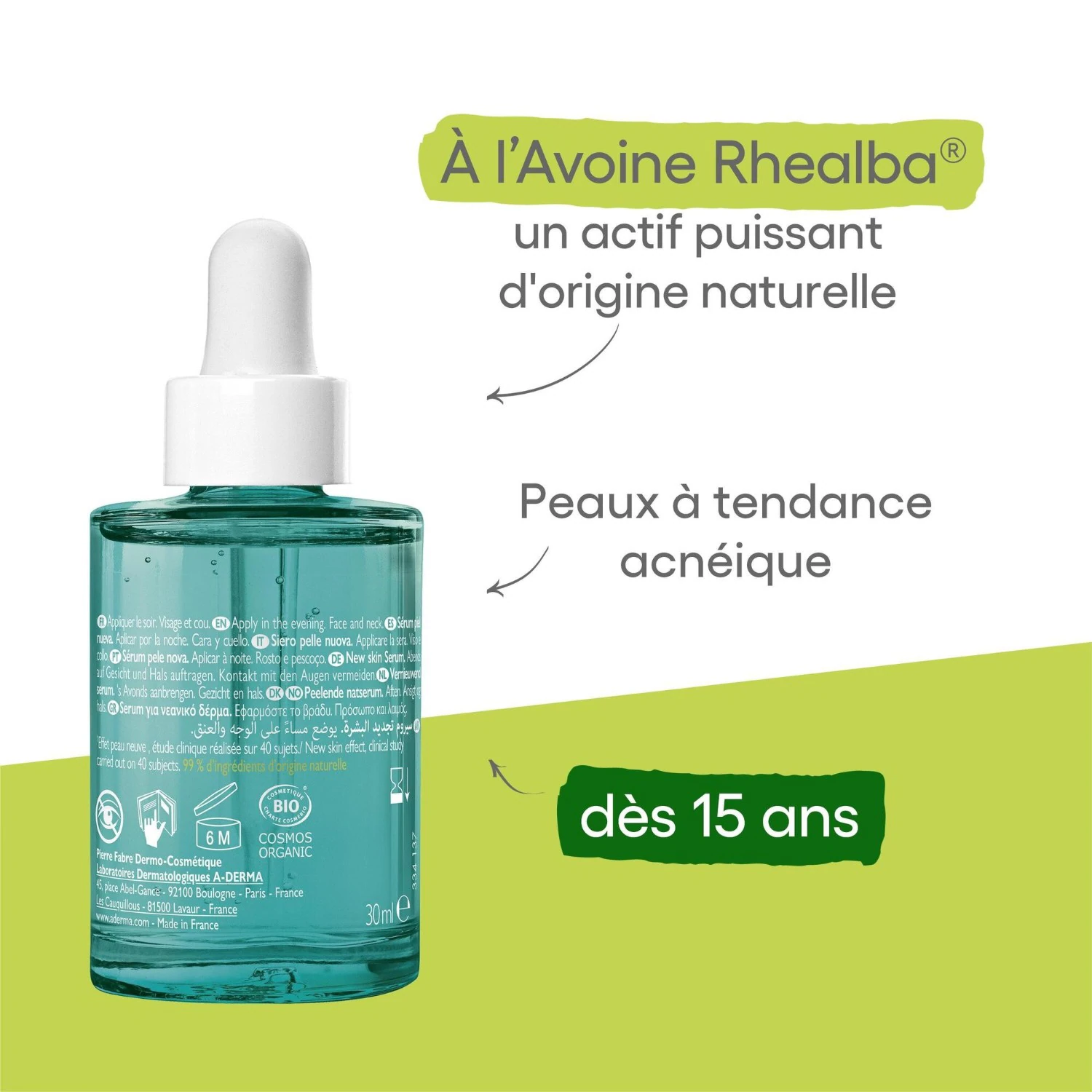 A-DERMA Anti-Imperfection, Anti-Farm Skin Renewal Szérum