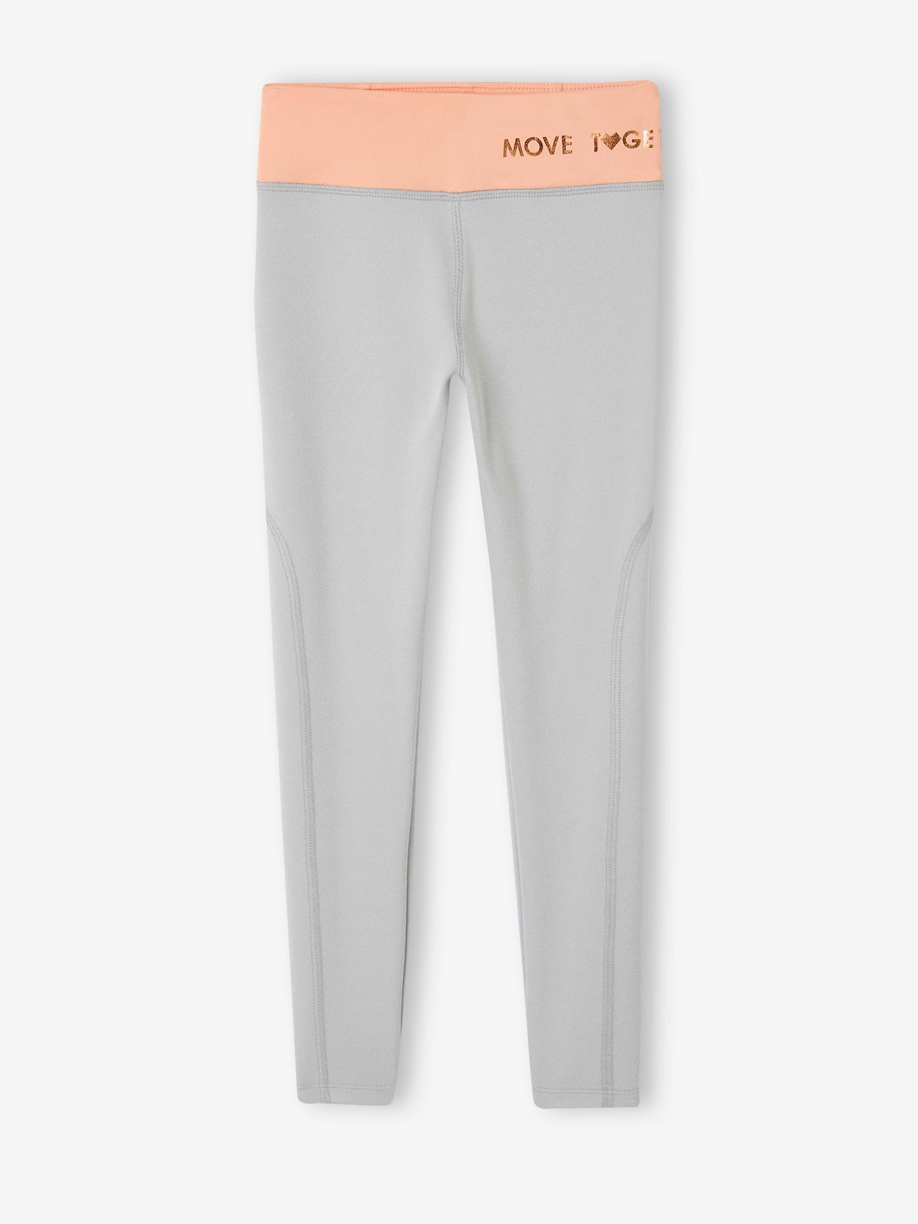 Vertbaudet Mädchen Sport-Set: Sweatjacke & Leggings - pfirsich