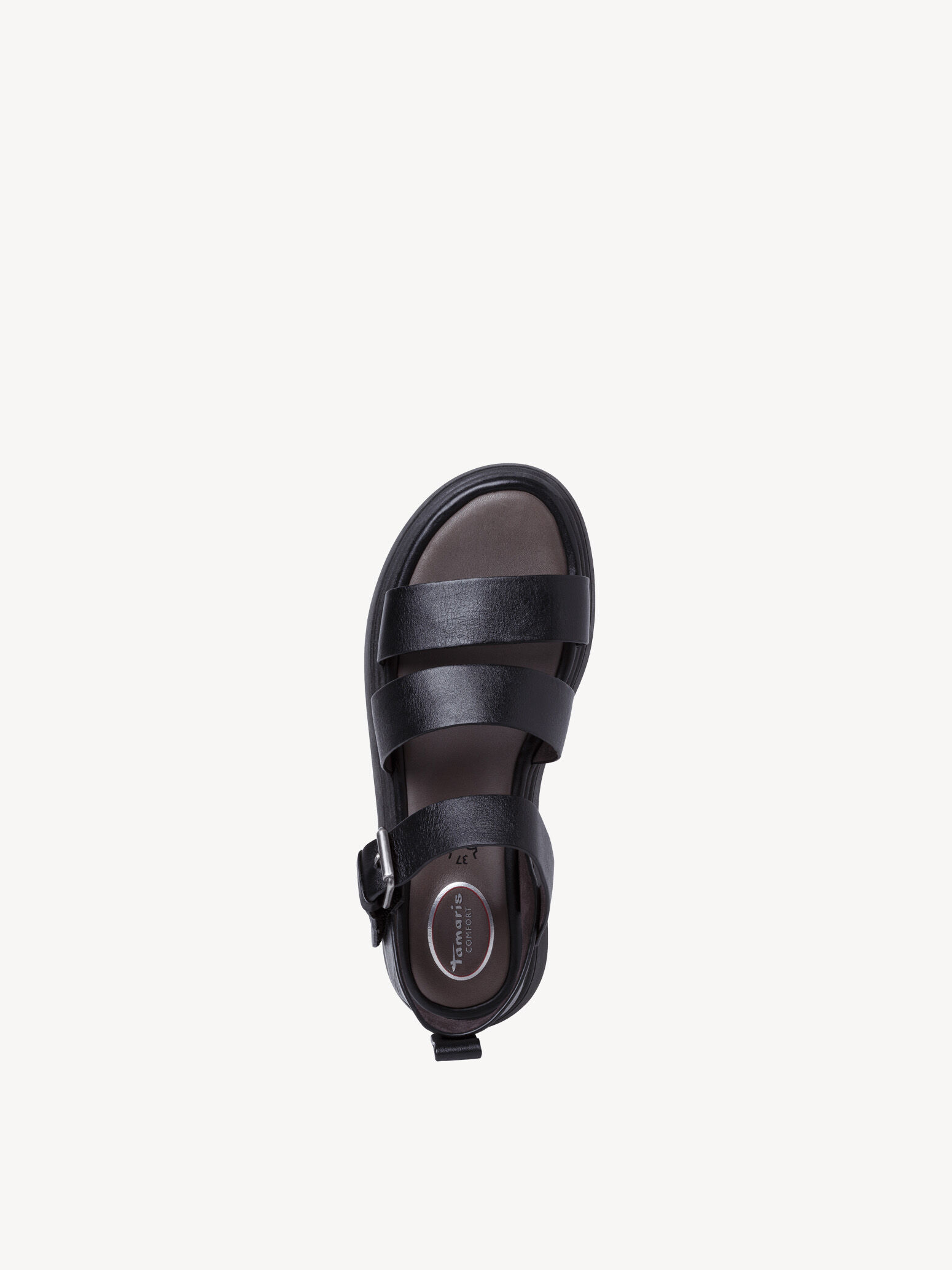 Sandale en cuir - noir