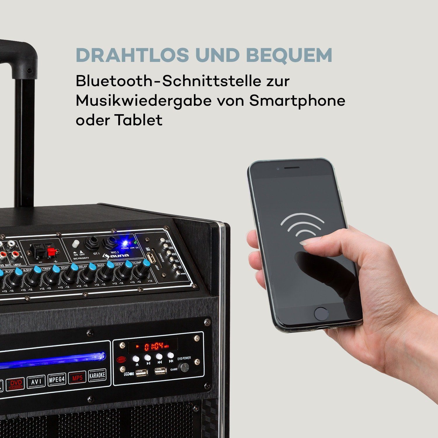 Auna DisGo Box Portable-Lautsprecher