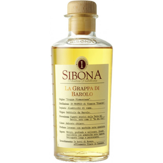 Sibona Grappa di Barolo 0,5L