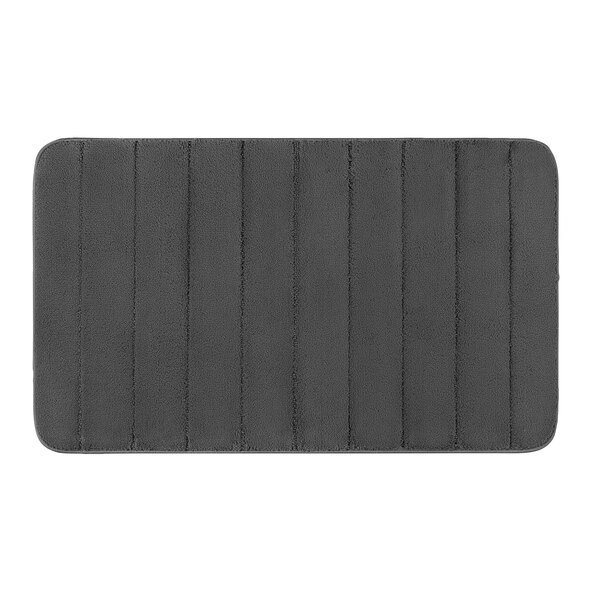 Mikrofaser Badematte, einfarbig, grau