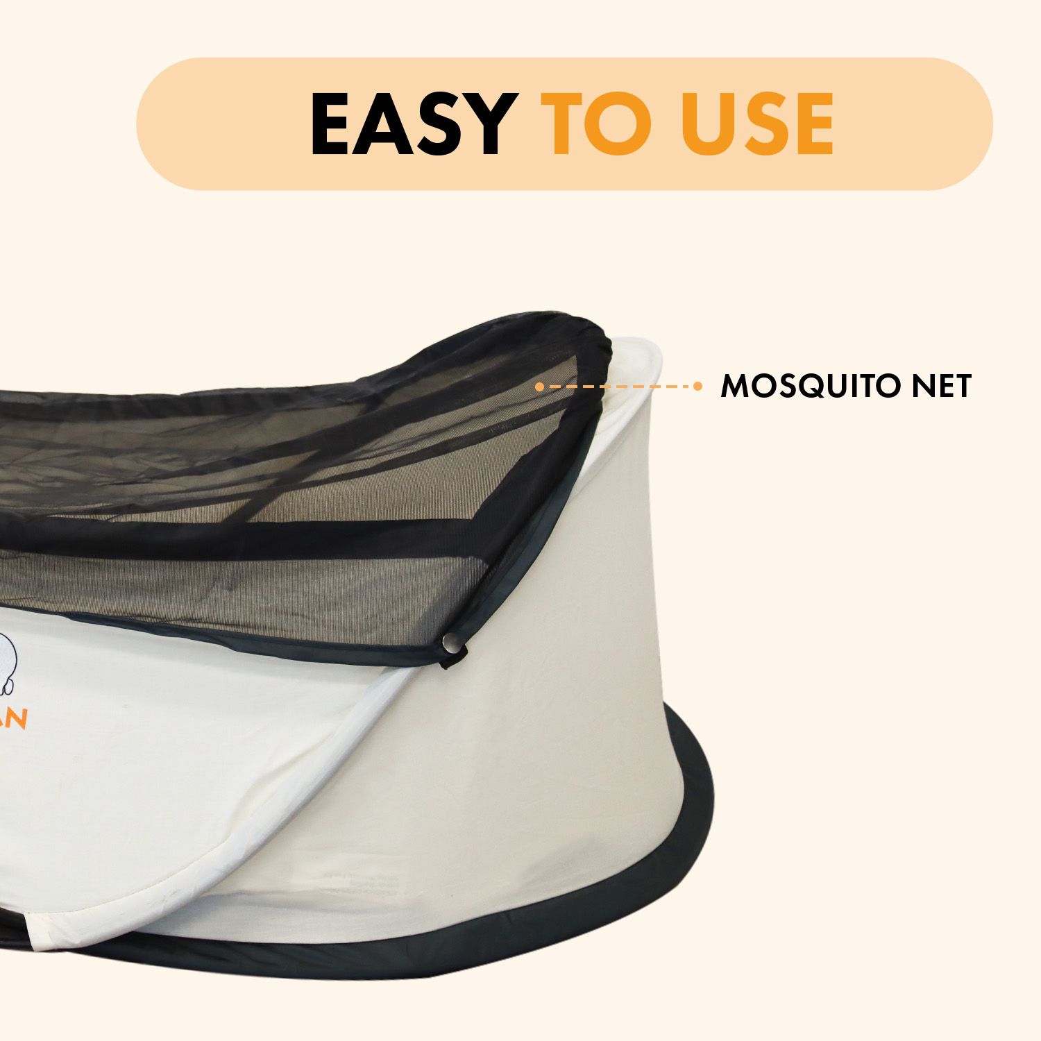 Deryan Infant Pop-Up BabyBox met klamboe