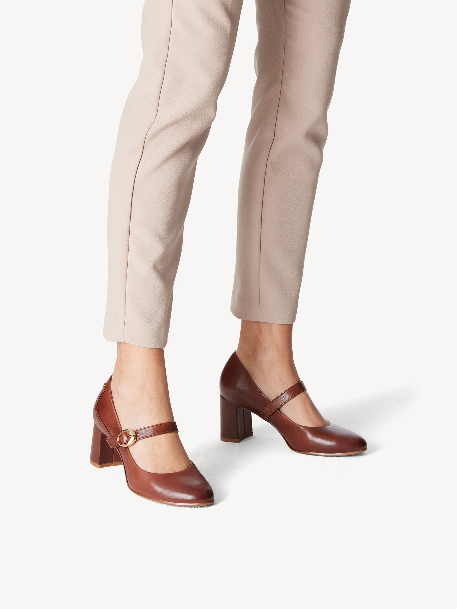Escarpin en cuir - marron